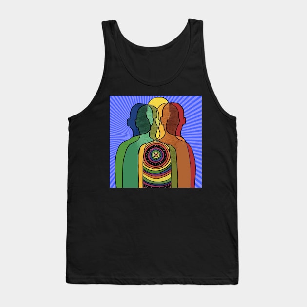 Inner Peace, Outer Facade Tank Top by Art by Ergate